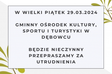 Wielki Piątek 29.03.2024