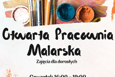 Zajęcia w GOKSiT w Łączce - Pracownia Malarska