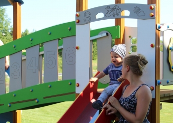 Otwarcie placu zabaw w Gumnach