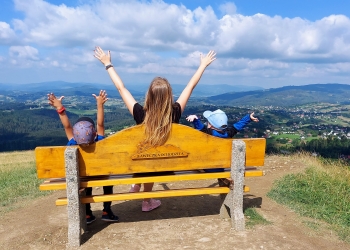 Istebna – ławeczka na Ochodzitej 