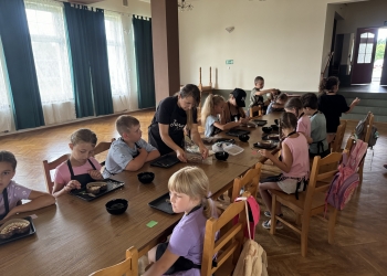 Warsztaty czekoladowe oraz gry i zabawy 15.07.2024r.