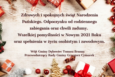 Życzenia świąteczne Wójta