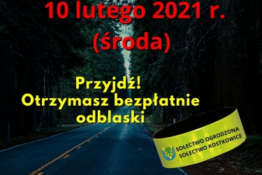 Bezpłatne odblaski w Kostkowicach i Ogrodzonej 