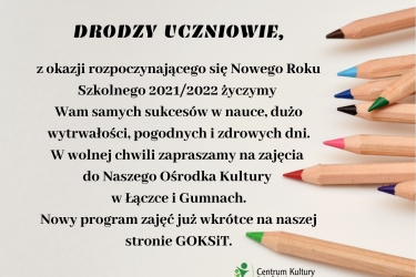 Drodzy Uczniowie!