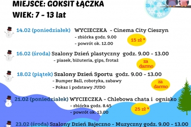 Szalone ferie w Łączce