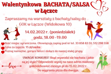 Walentynkowa bachata/salsa w Łączce