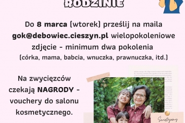 Konkurs na wielopokoleniowe zdjęcie kobiet ROZSTRZYGNIĘTY 