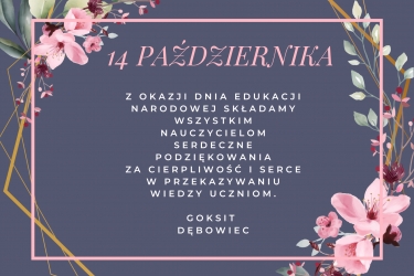Dzień Edukacji Narodowej 14 października 2022