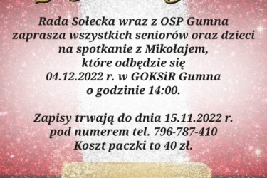Spotkanie z Mikołajem w Gumnach