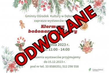 KIermasz bożonarodzeniowy - ODWOŁANY