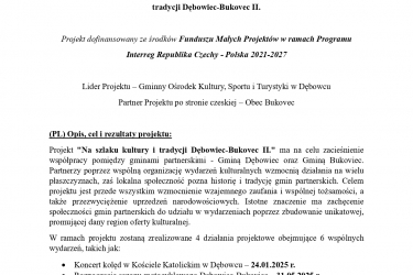 Na szlaku kultury i tradycji Dębowiec-Bukovec II.