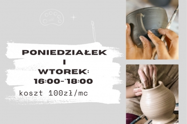 Warsztaty ceramiczne - OSTATNIE WOLNE MIEJSCA!