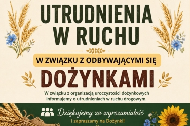 Informacja o utrudnieniach w ruchu