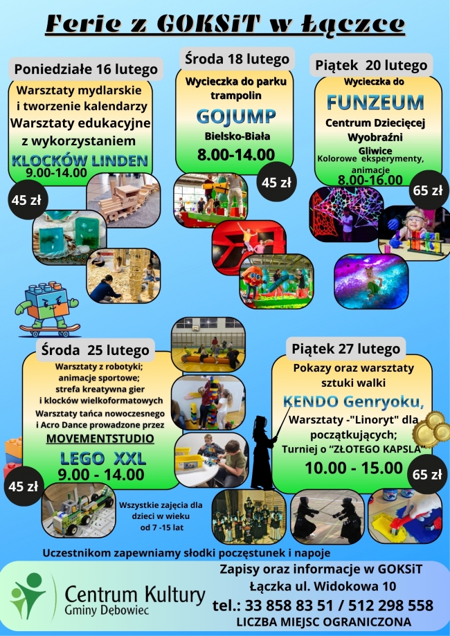 Ferie dla dzieci w GOKSiT